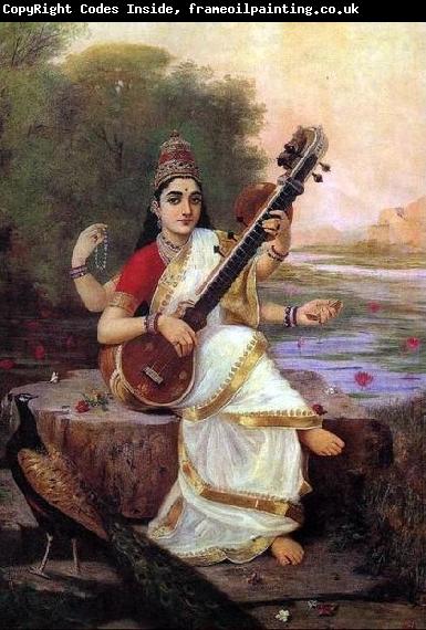 Raja Ravi Varma Goddess Saraswathi